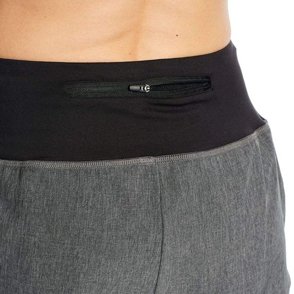 Women 3.5" Knit Premium Running Shorts Zip Pockect - Picture 4 of 4